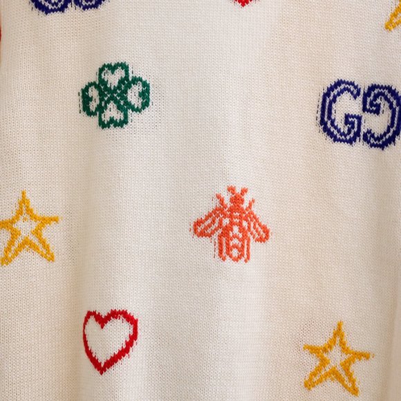 Gucci Symbols Jacquard Rainbow Cardigan - Picture 9 of 16